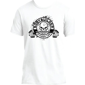 FITNESS 1 T-Shirt Bodybuilder - White L