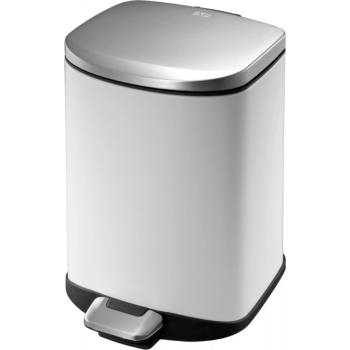 EKO-Europe EKO Кош за отпадъци с педал DELLA - 6 литра - бял (EKO 936606 - White)