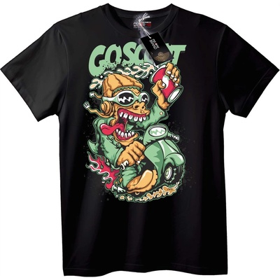 NOONEBRAND Тениска COSO Градски Байкър - L, Black