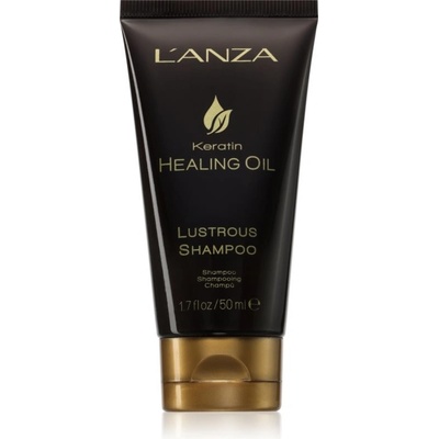 L'anza Keratin Healing Oil Lustrous Shampoo revitalizační šampon pro poškozené vlasy 50 ml