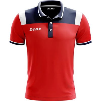 Zeus Мъжка блуза с яка Zeus Vesuvio Men Polo Shirt navy red