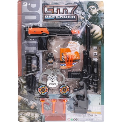 Wiky Policejní set se zbraní na šipky 42 cm