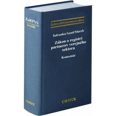 Zákon o registri partnerov verejného sektora. Komentár