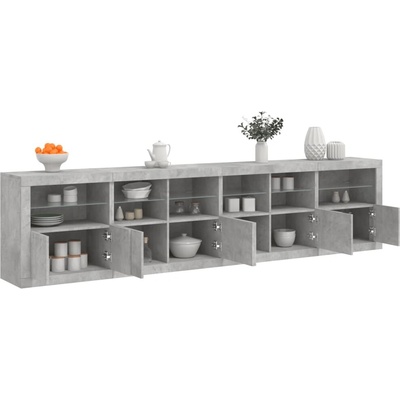 vidaXL 11461.3209019 příborník s LED osvětlením 283 x 37 x 67 cm