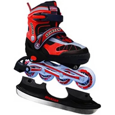 SPARTAN Ролери/кънки spartan 2 в 1, черни, l (38-41)