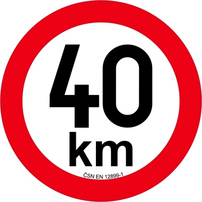 Obmedzenie rýchlosti 40 km retroreflexné pr. 200 mm