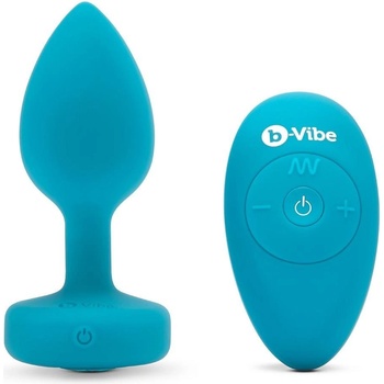 b-Vibe Вибриращ Анален Затвор S/M teal