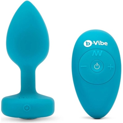 b-Vibe Вибриращ Анален Затвор S/M teal