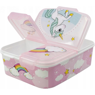 Stor delený plastový box na desiatu Unicorn 09722