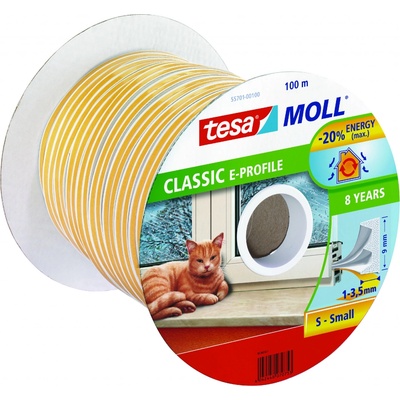 Senzačne Těsnění tesamoll® profil E, 9 mm, bílé, 100 m ST2211203