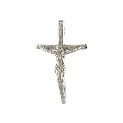 Infinitysilver Stříbrný přívěsek kříž s Kristem s očkem zezadu 441109 – Hledejceny.cz