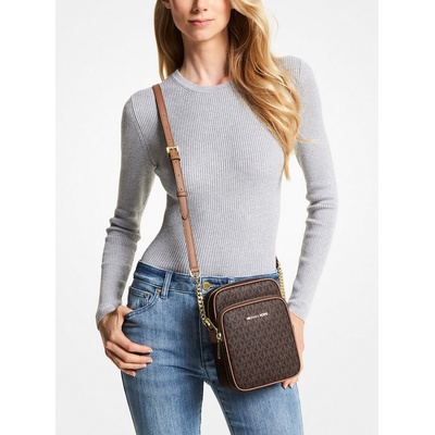 Michael Kors dámská kabelka crossbody Jet Set Travel tmavě hnědá