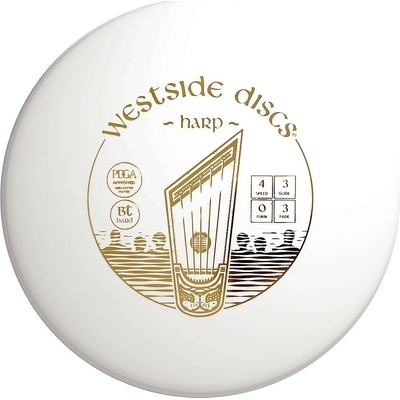 Westside Discs BT Hard Harp Bílá