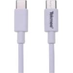 TEKMEE Кабел Tekmee 1м за Type-C Type-C 40430065 бял (Type-C Type-C)