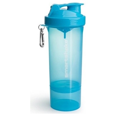 Smartshake Slim Šejkr smoke 400 ml + 100 ml - Neon Blue