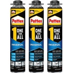 Pattex ПЯНА ЛЕПИЛНА pattex one for all pu ПИСТОЛЕТНА 3х750мл ПРОМО ПАКЕТ (3061537)
