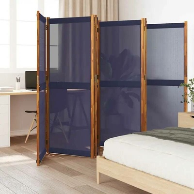 vidaXL Paraván 420 × 180 cm tmavě modrý 6dílný 4003362