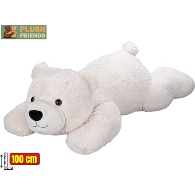 Mikro Trading Medveď ľadový ležiaci Plush Friends 100 cm