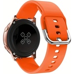 Planet Tech Каишка 22мм, Planet Tech за смарт часовници Samsung, Xiaomi, Huawei, Amazfit, Garmin, Метална закопчалка, Оранжев (STRAP22-12)