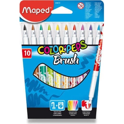 Fixy štetcové Maped Color'Peps Brush 10ks