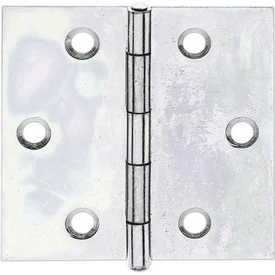 Záves so zanitovaným mosadzným čapom 51x51 mm, galvanicky pozinkovaný