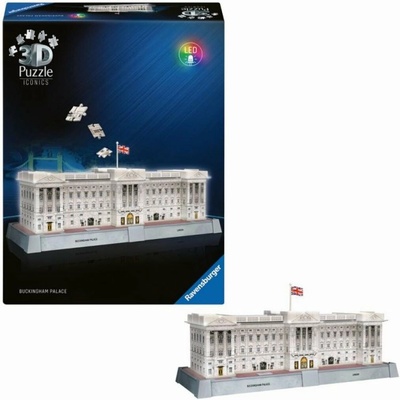 Ravensburger Iconics Buckinghamský palác (Nočná edícia) 3D 260 ks