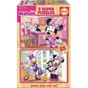 Educa - Puzzle 2x25 Minnie Happy Helpers - 40 - 99 piese