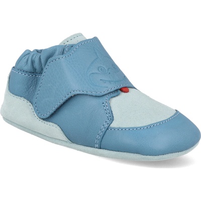 Affenzahn Krabbelschuh Leder Crawly Shark Blue