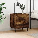 vidaXL Нощно шкафче, опушен дъб, 40x35x47, 5 см, инженерно дърво (827350)