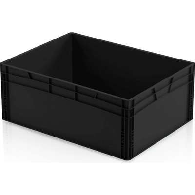 TBA Plastová ESD Euro přepravka 800 x 600 x 320 cmmm plný úchyt