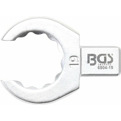 BGS Technic Otevřený očkový klíč 18 mm, nástrčný s upínáním 9 x 12 mm BGS 6904-19