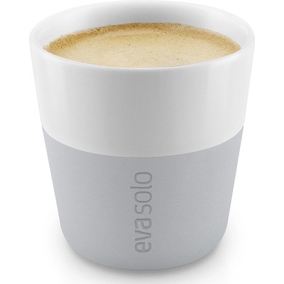 Eva Solo termošálky na espresso 2 kusy 80 ml světle šedá