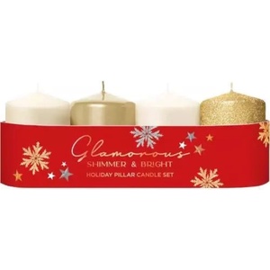 Bartek Candles Свещи Bartek бляскави 50x70 жълти микс 420 г