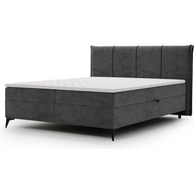 Sconto Dreamer s matracom a topperom tmavosivá