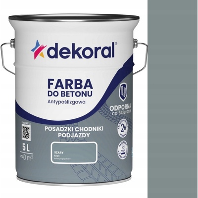 Dekoral Barva na beton protiskluzová 0,75 l šedá