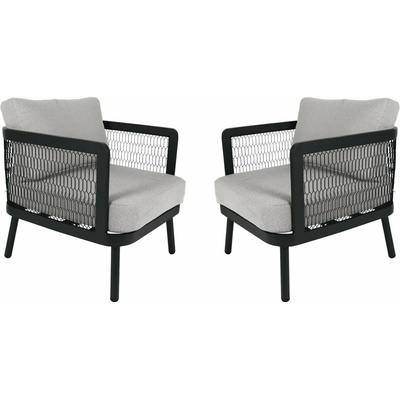 Rojaplast Edinburgh Duo zahradní křeslo šedá