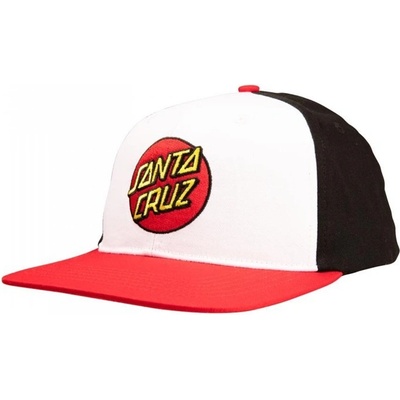 SANTA CRUZ Classic Dot Snapback White Black Red