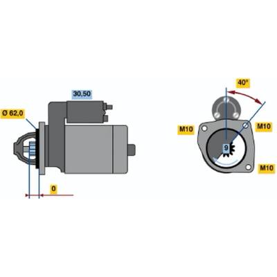 BOSCH STARTER 0 986 018 581