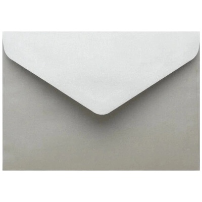 Metalická (perleťová) obálka strieborná C7 (82x113mm)