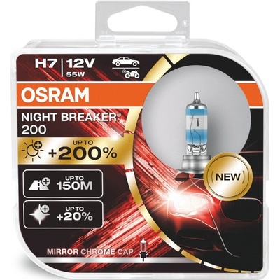 Osram Night Breaker 200 H7 PX26d 12V 55W 2 ks 64210NB200-HCB | Zboží Auto