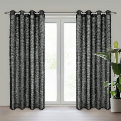 Takoy EVA MINGE hotový závěs TIFFANY z šifonové látky zdobený mohérovou nití a jemnými volány 135 x 250 cm-HF-459660 | 135 x 250 cm