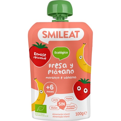 SMILEAT Organic kapsička Jahoda a banán 100 g