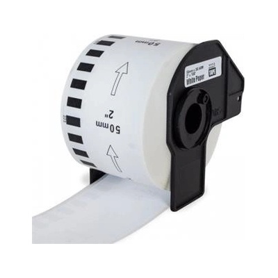 PRINTLINE kompatibilní etikety s Brother DK-44205, bílá pap. role, snadno odstranitelná 62x30,48m
