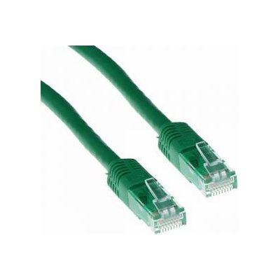 ActiveJet Мрежов пач кабел ACT U/UTP, CAT 6, RJ-45 - RJ-45, 1.0 m, Медни проводници, Зелен, EWENT-ACT-IB8701