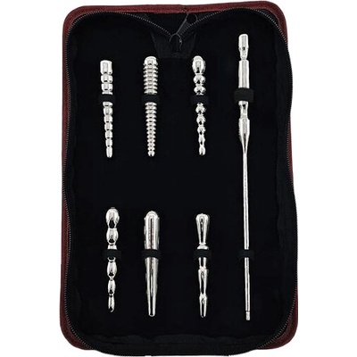 Rouge Stainless Steel Penis Plug Set with Handle