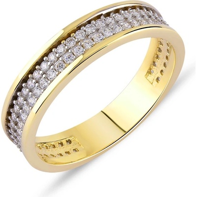 Lillian Vassago Zlatý prsten se zirkony LLV06 GR001Y