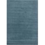 Flair Rugs Тъмносин ръчно изработен вълнен килим 120x170 cm Textured Wool Border - Flair Rugs (503119375000)