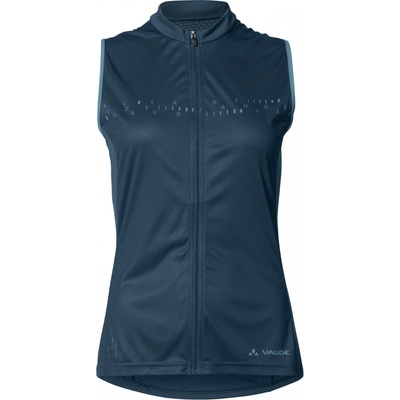 Vaude Дамски потник за колоездене Vaude Women's Posta Full Zip Tricot SL Cycling singlet - Dark Sea Uni - размер 36 (EU) (156-1885-0211)
