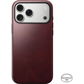 Nomad Кожен (естествена кожа) кейс с MagSafe за iPhone 17 Pro Max - Nomad Modern Horween Leather MagSafe Case (бордо) (NM011840858)