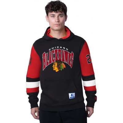 Starter Pánska Mikina Chicago Blackhawks END ZONE Fleece Hoodie